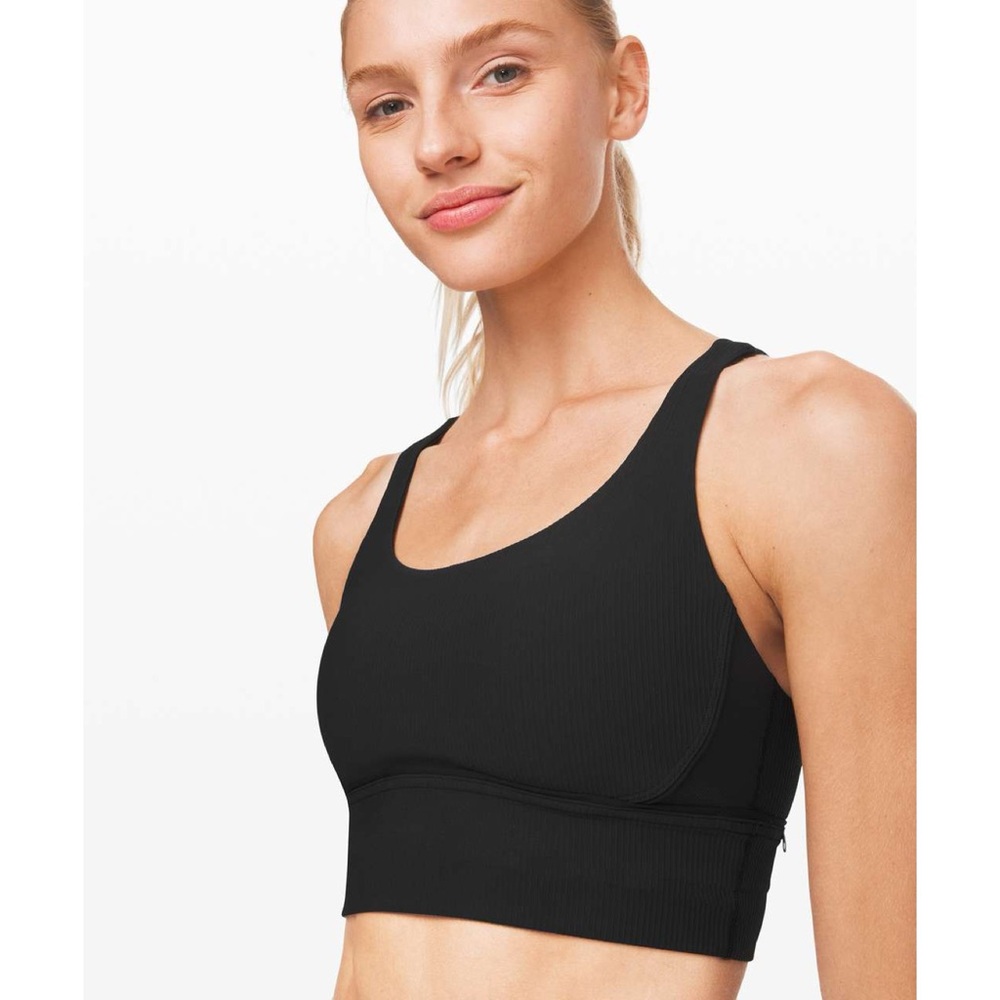 nwot Lululemon Energy Bra Long Line Texture 4 (ribbed)